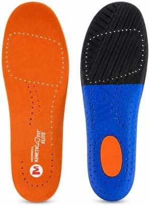 Merrell Elite Kinetic Fit Insoles for Men – Arch Support & Heel Lock US 10
