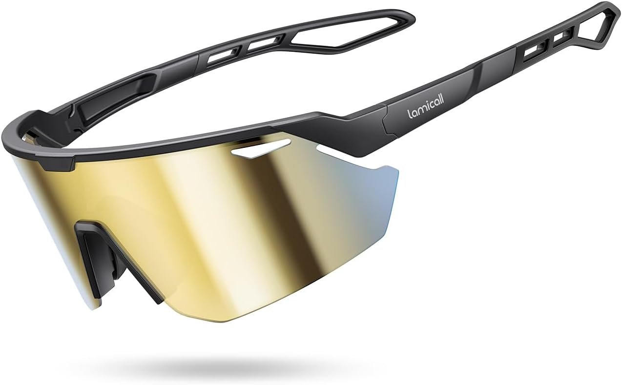 Lamicall 24g Polarized Sports Sunglasses for Men Women – UV400 Protection Sun Glasses for Baseball Running Cycling Fishing