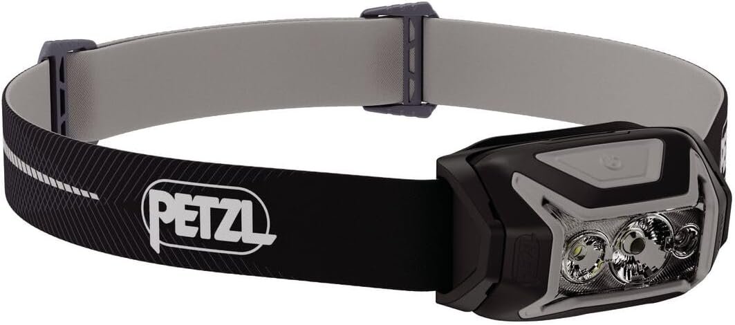 Petzl ACTIK CORE Headlamp – Powerful, Rechargeable 650 Lumen Light – Black