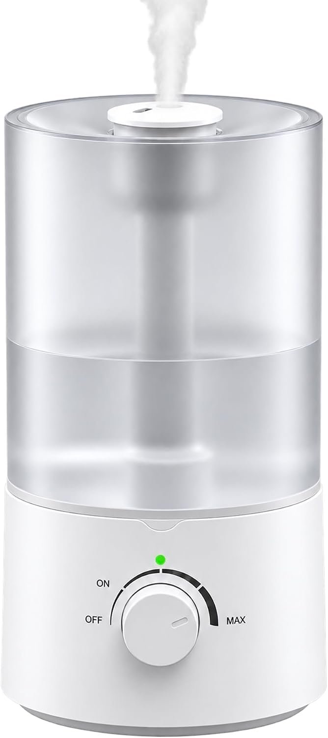 4L Humidifier for Bedroom, Quiet Ultrasonic Humidifier for Large Room