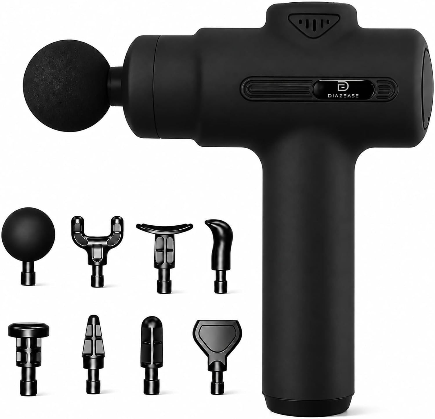Massage Gun Deep Tissue, Handheld Neck Massager, Portable – 6 Adjustable Vibration Levels, Electric Back Massagers for Athletes, Home & Gym, Mothers Day Gifts (Black)