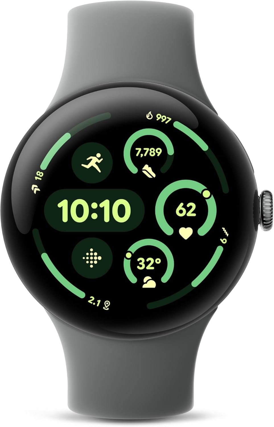 Google Pixel Watch 3 (45mm) 2024 Model – Android Smartwatch, Heart Rate Tracking, Fitbit Advanced Running, Fitness Insights, 24-Hour Battery – Matte Hazel Aluminum Case – Hazel Band – Wi-Fi