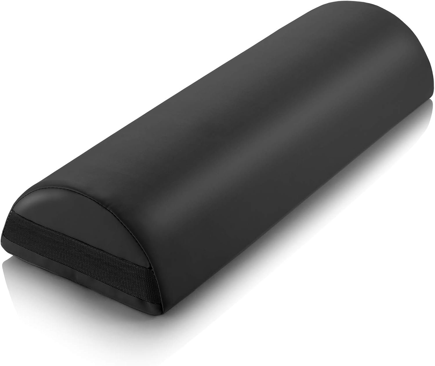 Saloniture Jumbo Half Round Massage Table Bolster Under-Knee Pillow Pad – 26 x 9 x 4.5 Inch – Black