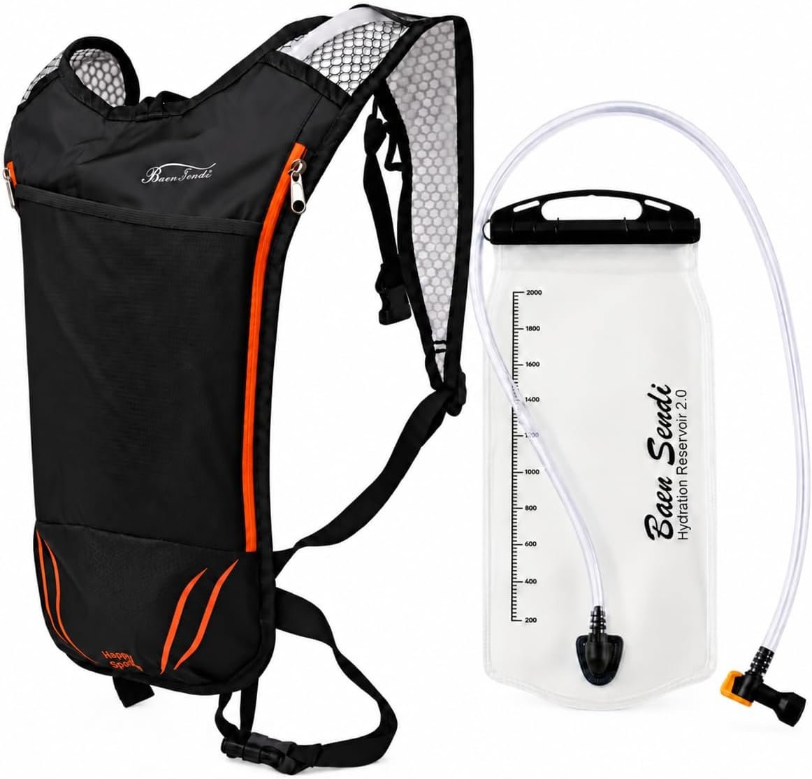 2 Pack Hydration Pack with 2L Backpack Water Bladder – Great for Outdoor Sports of Running Hiking Camping Cycling Skiing