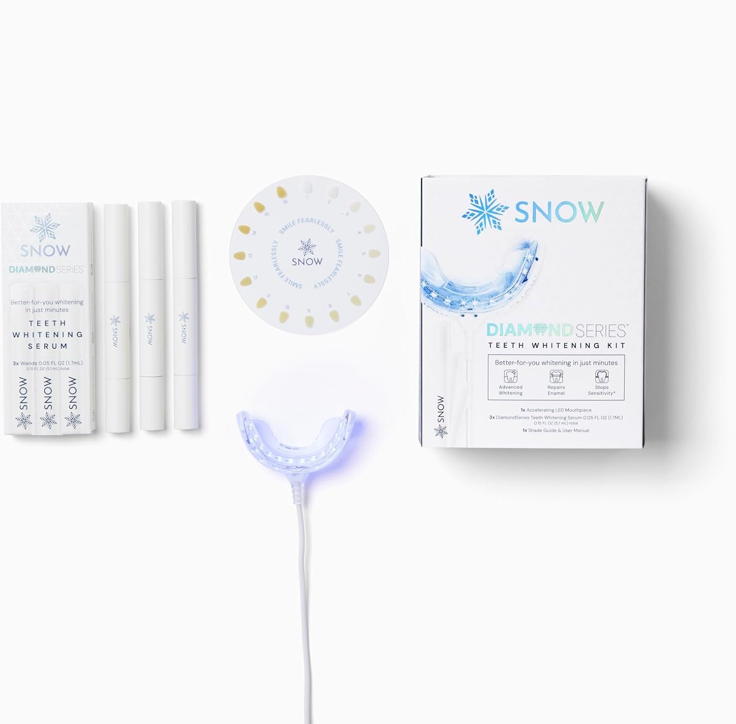 SNOW Teeth Whitening Kit – Wired LED Mouthpiece & 1 Pen