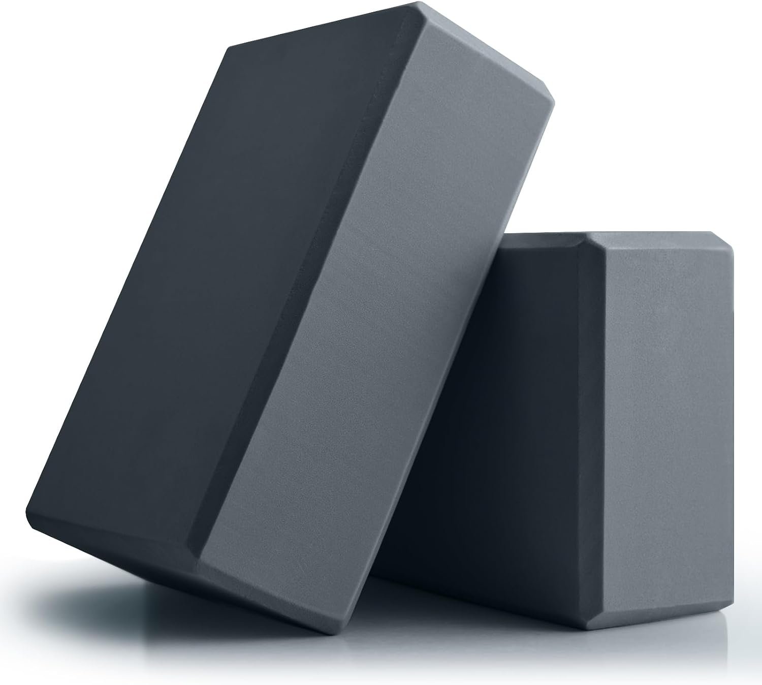 Yoga Blocks 2 Pack, 9x6x3in Pilates Block, Non-Slip Foam Brick for Exercise | EVA Foam Yoga Bricks, Exercise Blocks for Working Out, Non-Slip Pilates Stretching Props, Home Gym Studio Accessories