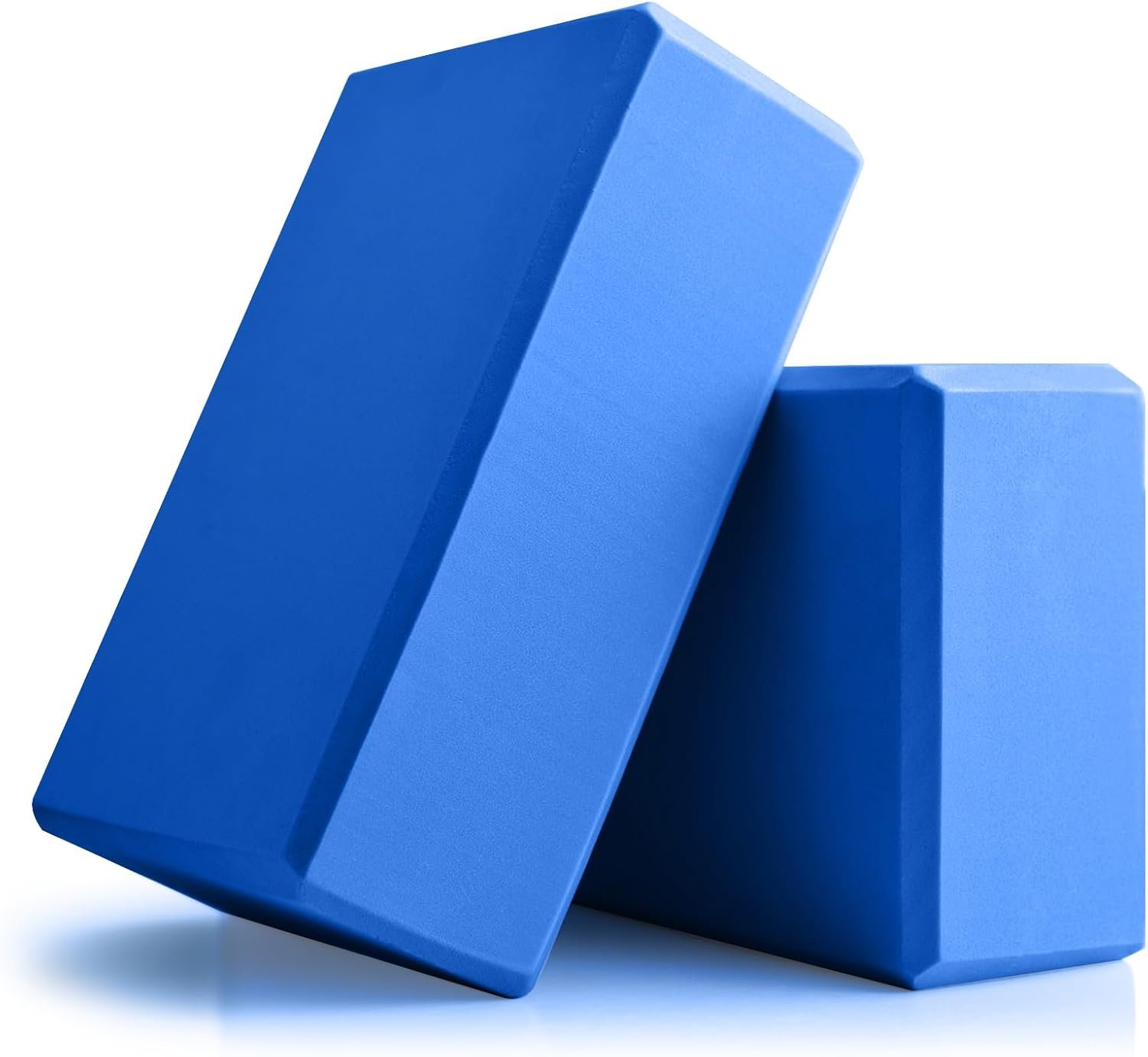 Yoga Blocks 2 Pack, 9x6x3in Pilates Block, Non-Slip Foam Brick for Exercise | EVA Foam Yoga Bricks, Exercise Blocks for Working Out, Non-Slip Pilates Stretching Props, Home Gym Studio Accessories