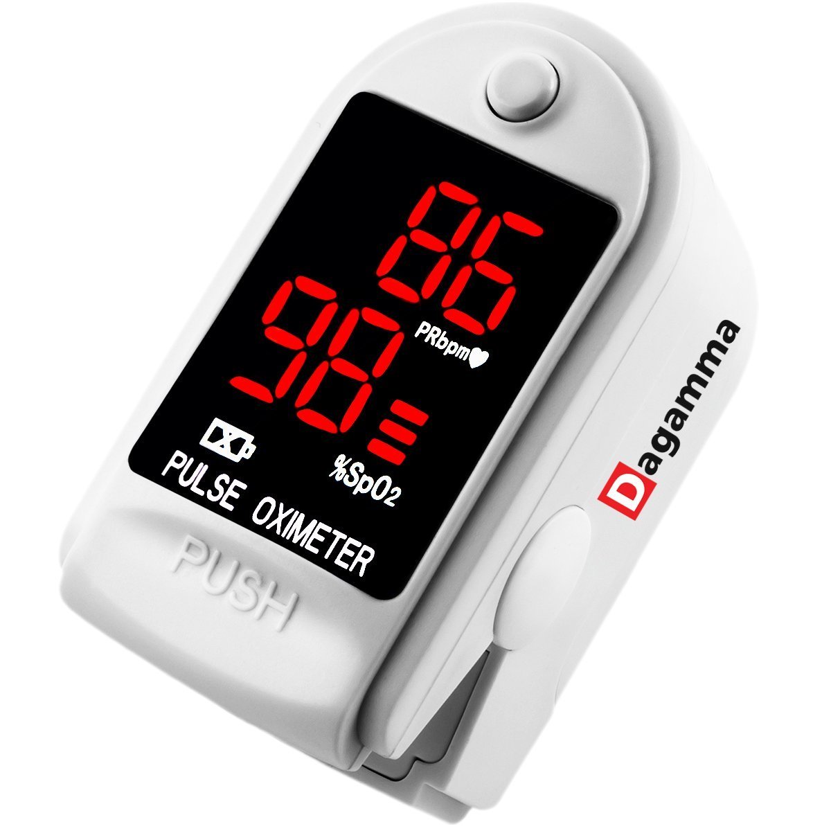DP100 Sports and Aviation Finger Pulse Oximeter in White