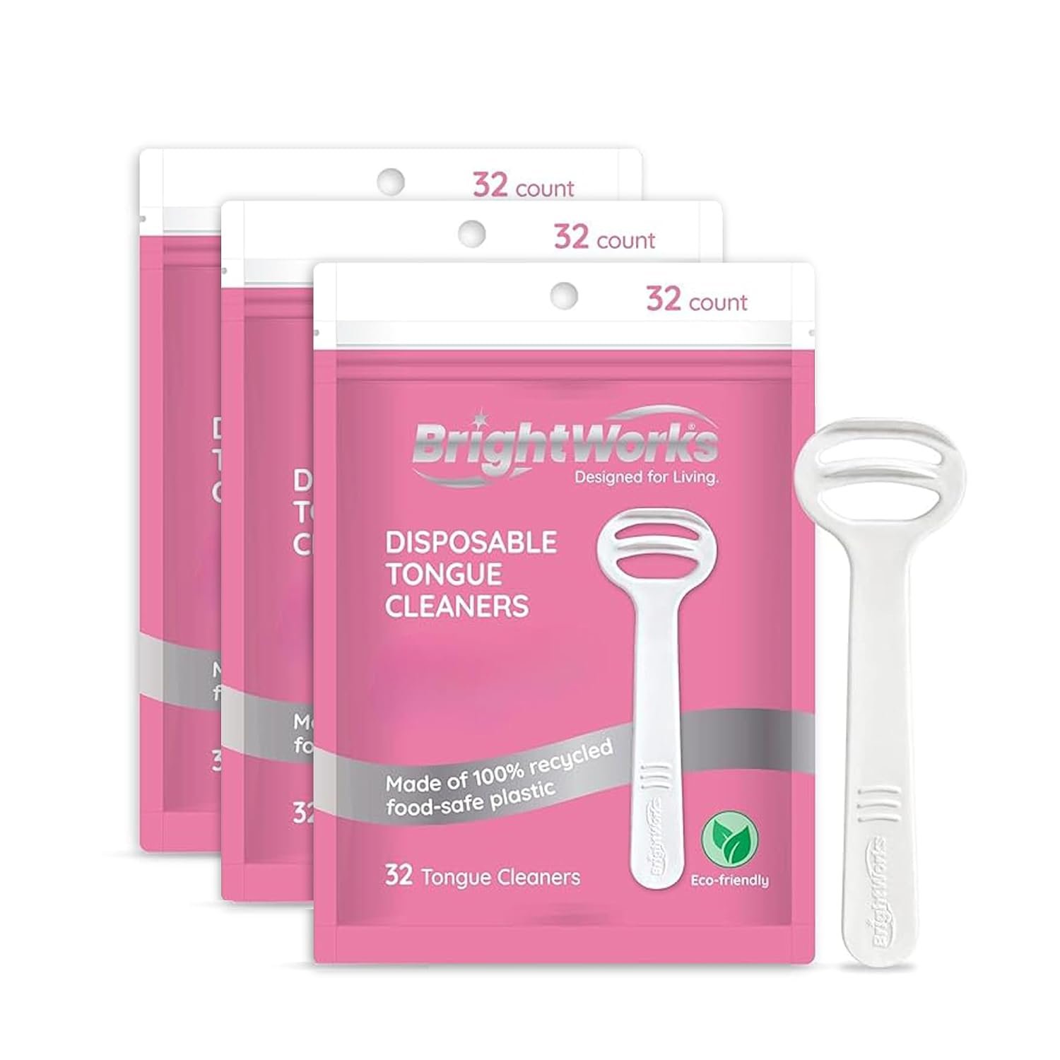 Eco‑Friendly Disposable Tongue Scrapers for Adults – 96 Count