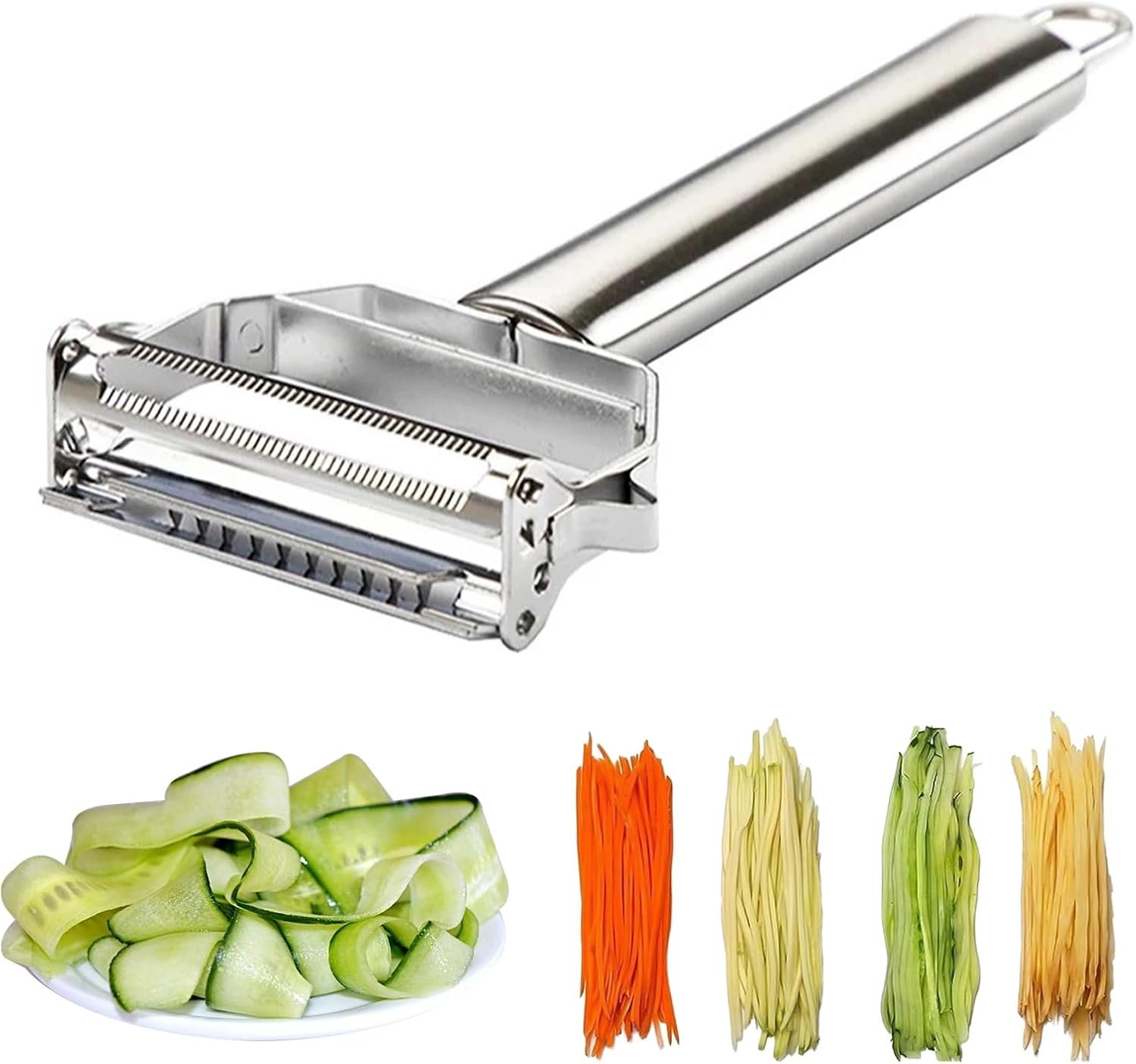 Multifunction Stainless Steel Julienne Peeler Vegetable Peeler Double Planing Grater Kitchen Accessories Cooking Tools
