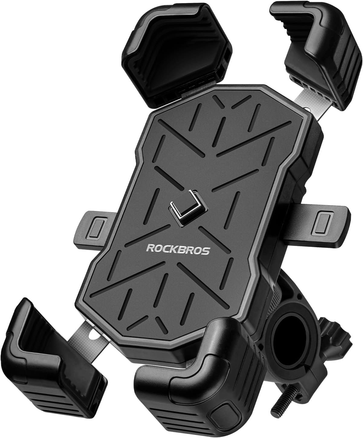 ROCKBROS Bike Phone Holder, Quick Release Handlebar Mount 360° Rotation