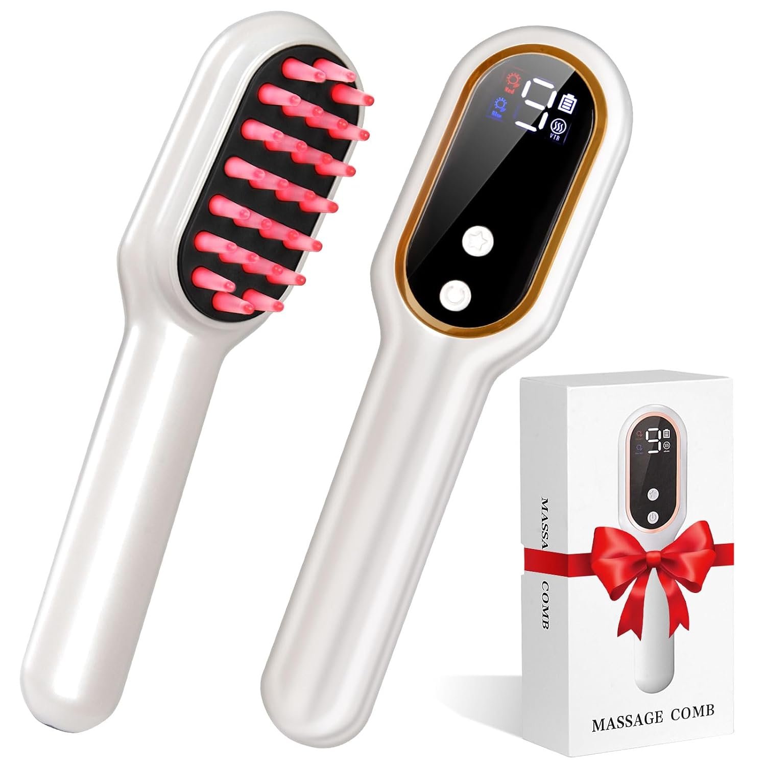 2026 Upgrade Laser Therapy Hair Growth Comb, Red Light Hair Brush, Red Light Therapy for Hair Growth & Hair Care for Thicker, Healthier Hair