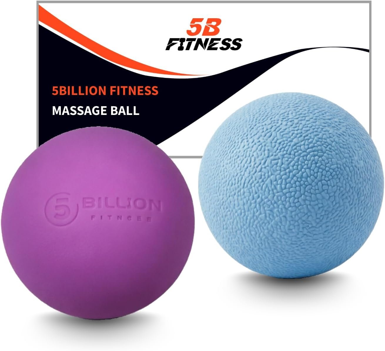 2 Pack Massage Lacrosse Ball Set Deep Tissue Massage Balls