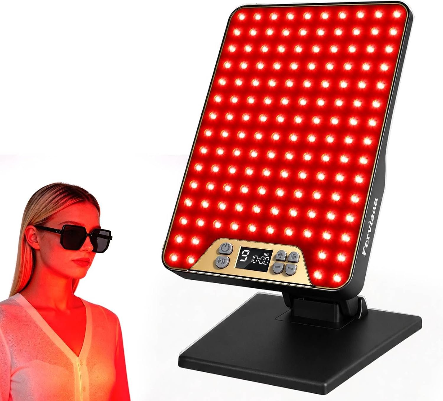Red Light Therapy Panel for Face & Body, 4 Wavelengths 630/660/810/850nm