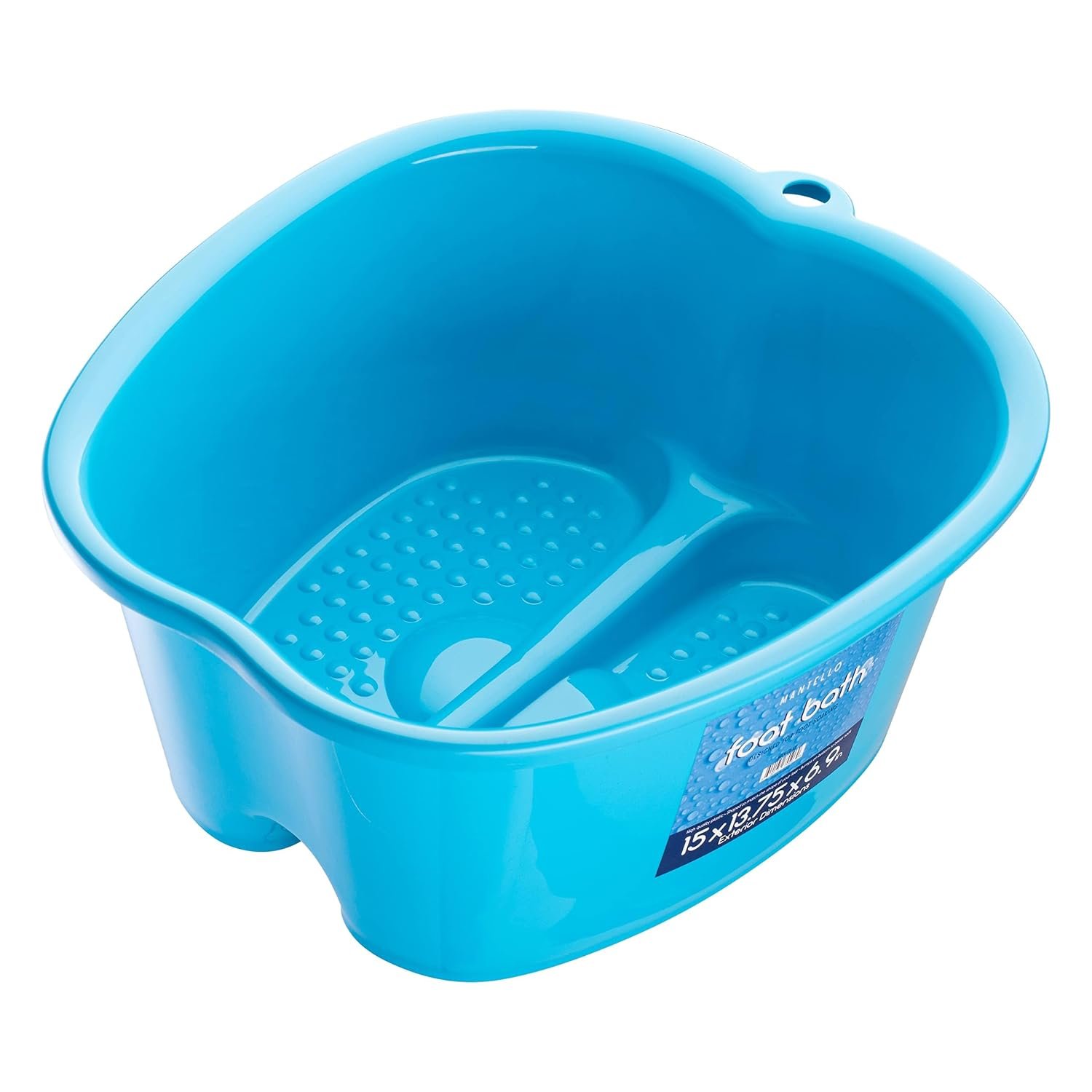 Mantello Foot Bath, Extra Large, Foot Soaking Tub – Pedicure Bowl – Foot Soak Tub (Blue)
