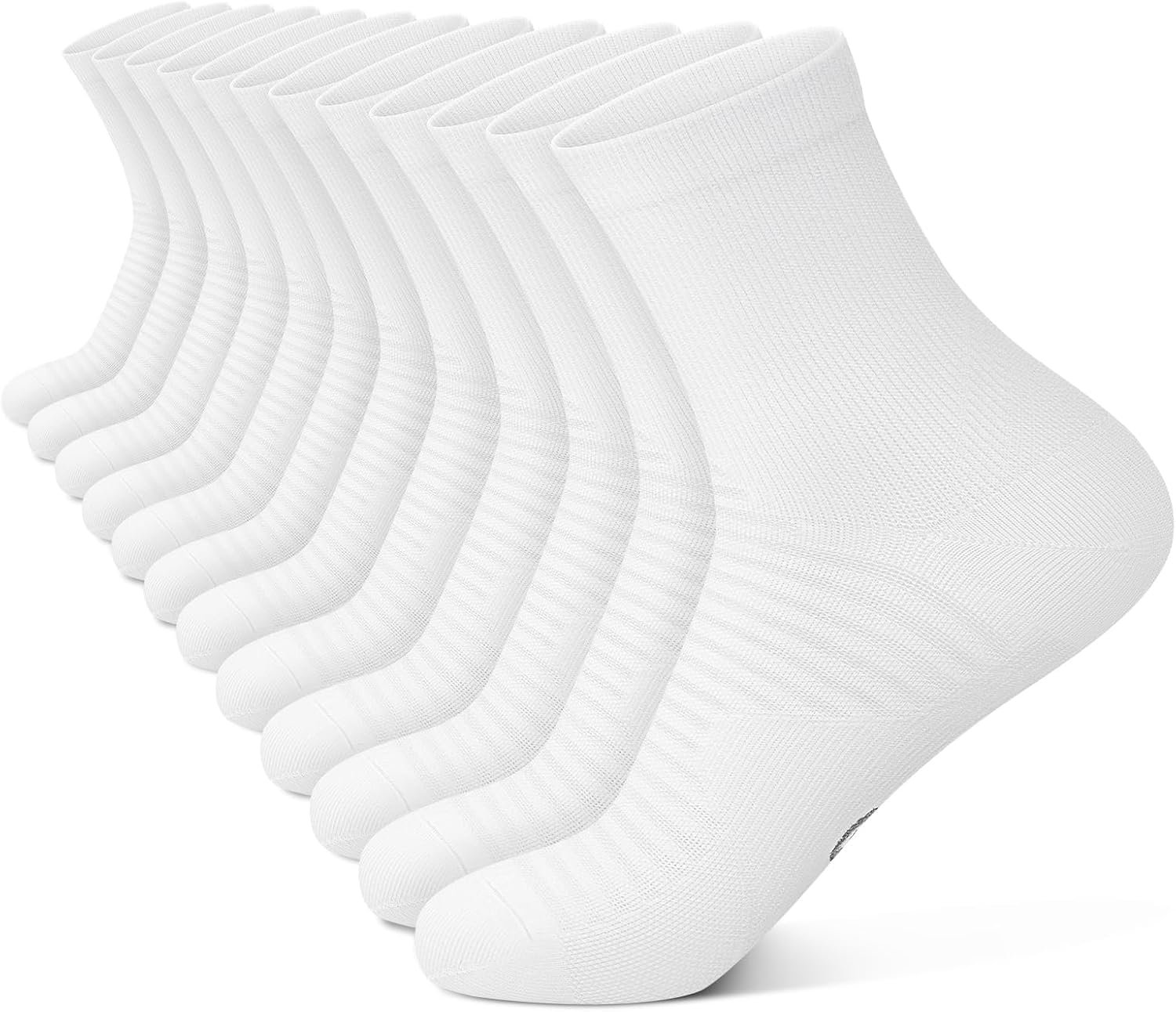 Compression Running Ankle Socks Men & Women 6 Pairs Quarter Cycling Socks