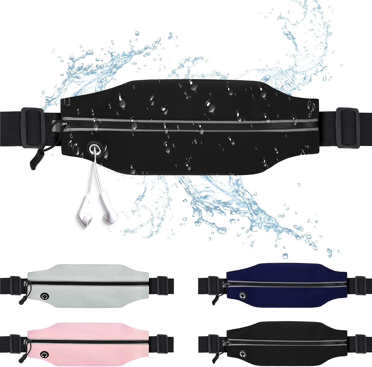 Running Belt Fanny Pack Men and Women Slim Running Bag Money Belt