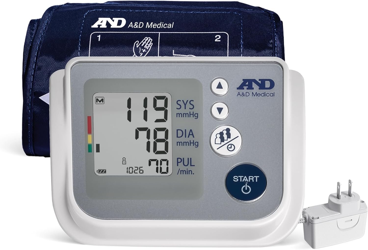 A&D Medical UA-767FAC Blood Pressure Monitor + AC Adapter, Cuff 8.6-16.5″