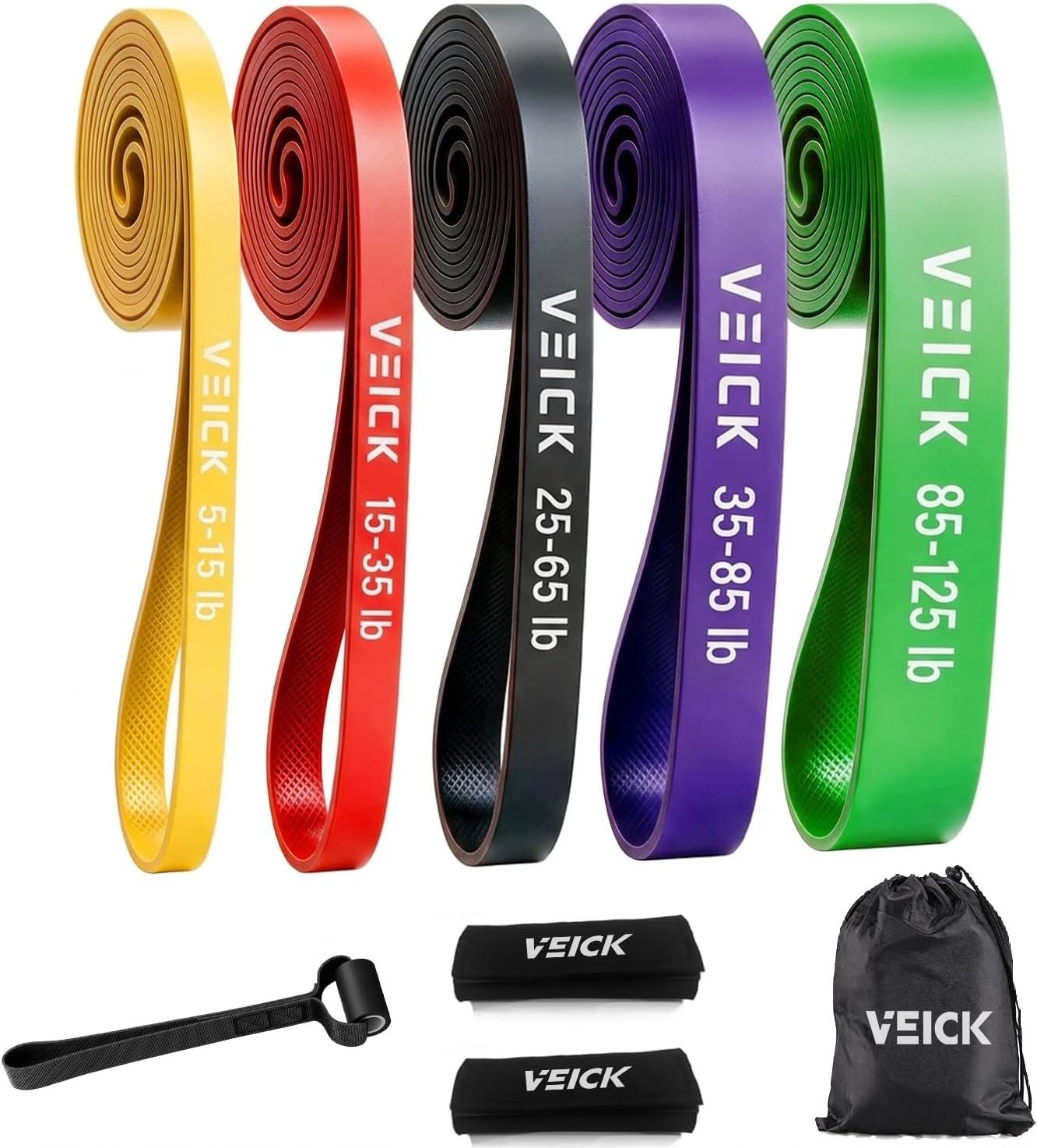 VEICK Pull Up Assistance Bands, Resistance Bands for Working Out & Exercise