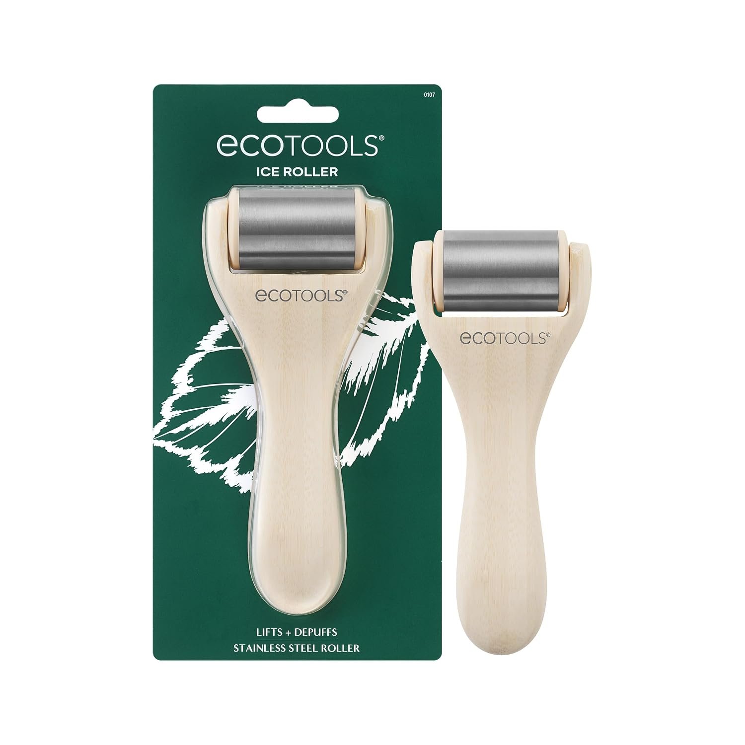 EcoTools Ice Roller, Stainless Steel Facial Roller, 1 Count