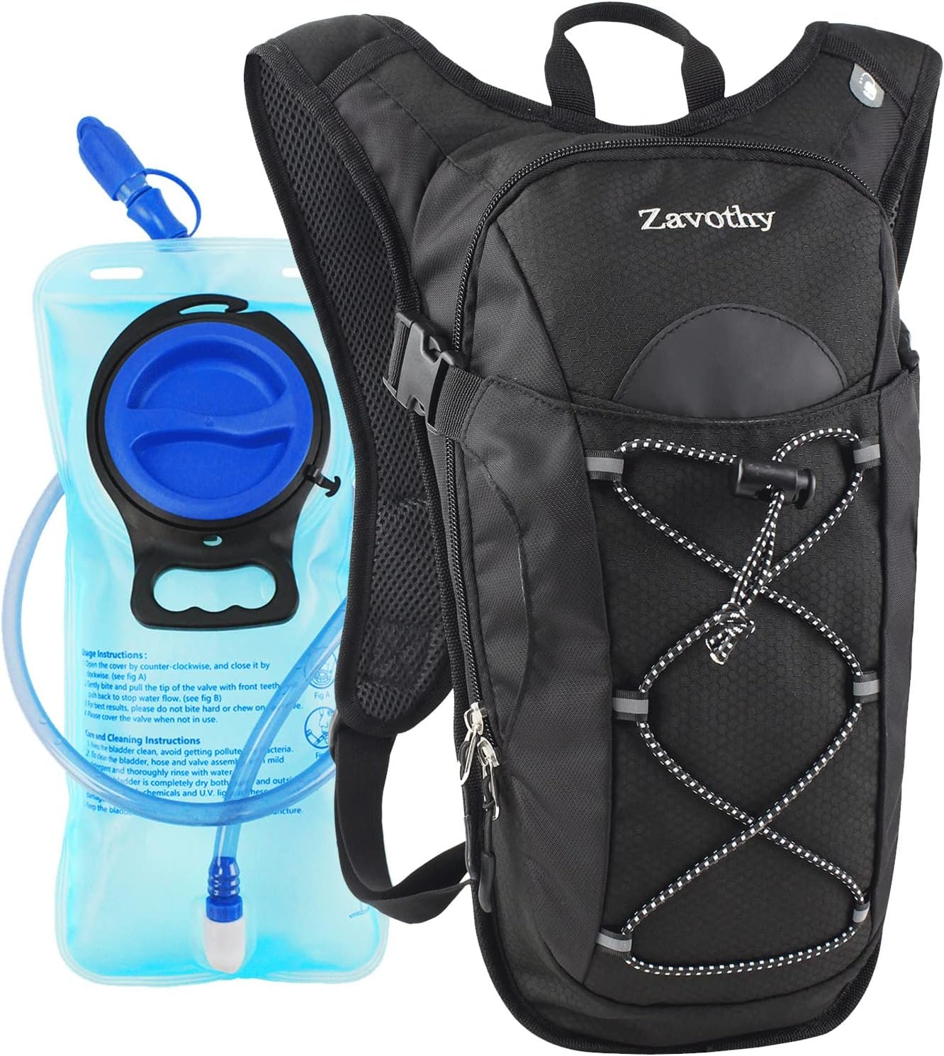 Hydration Backpack with 2L Hydration Bladder Water Backpack for Hiking Hydration Pack for Running Cycling Hiking