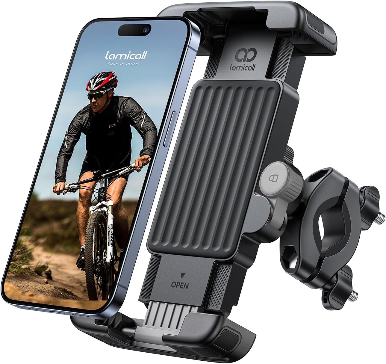 Lamicall Bike Motorcycle Phone Mount Holder – [1s Quick Lock]