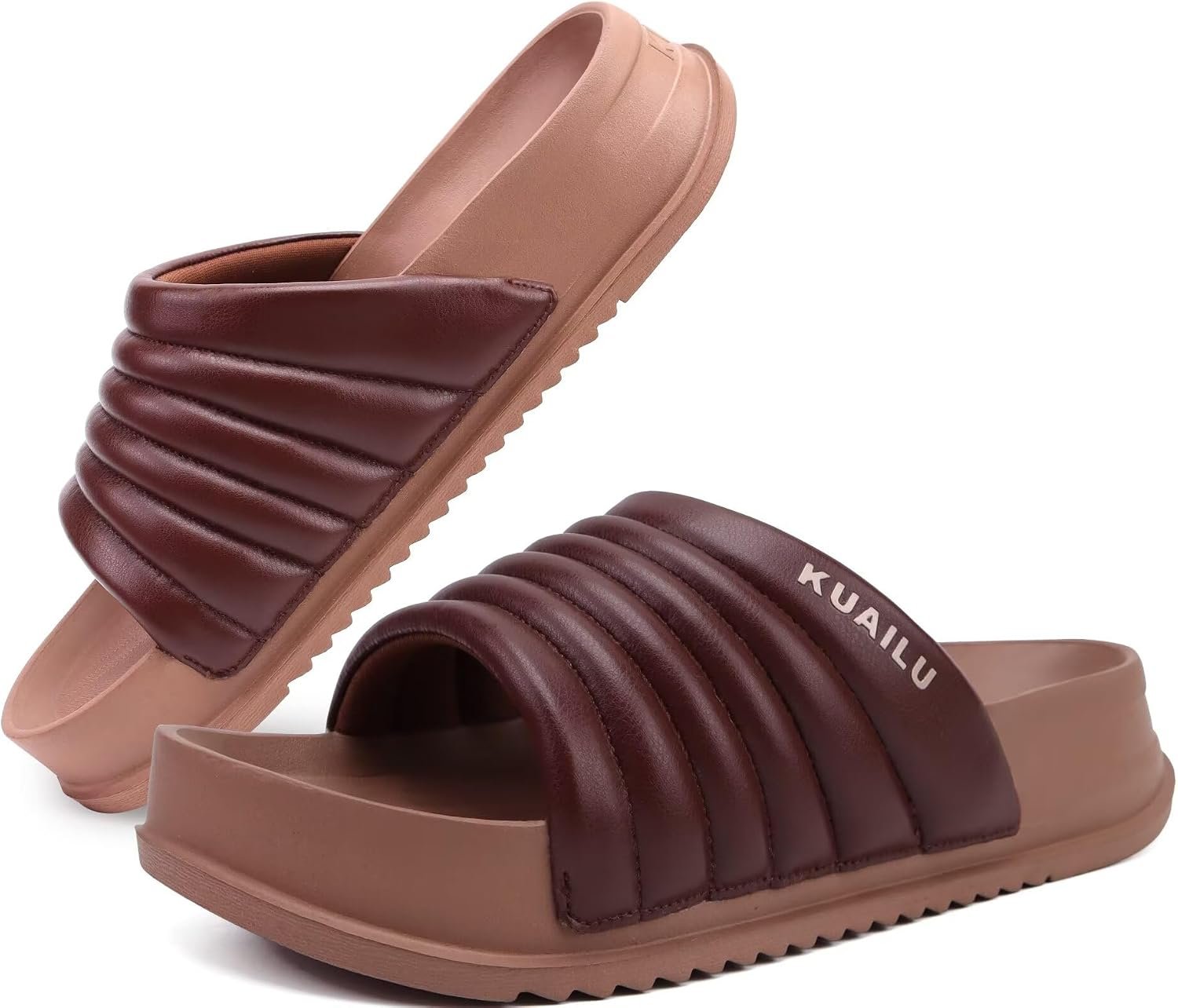 KuaiLu Womens Sandals with Arch Support Comfortable Orthopedic Slippers