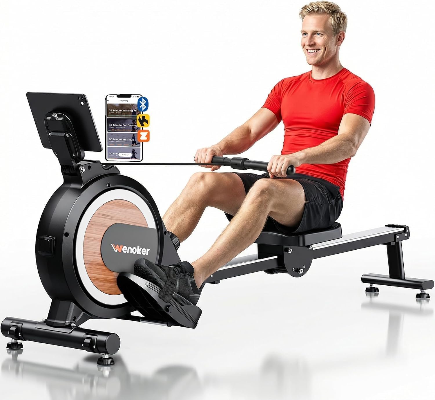 Wenoker Magnetic Rowing Machine for Home,Quiet & Smooth,Full Body Workout