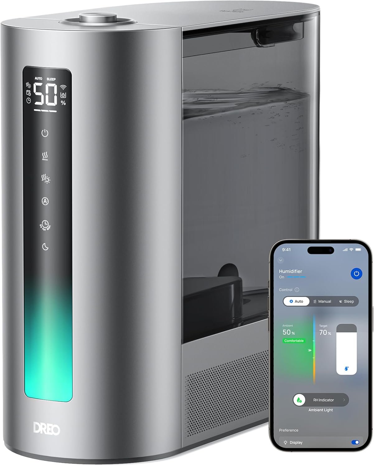 DREO 6L Smart Humidifiers for Bedroom, Warm & Cool Mist for Large Room