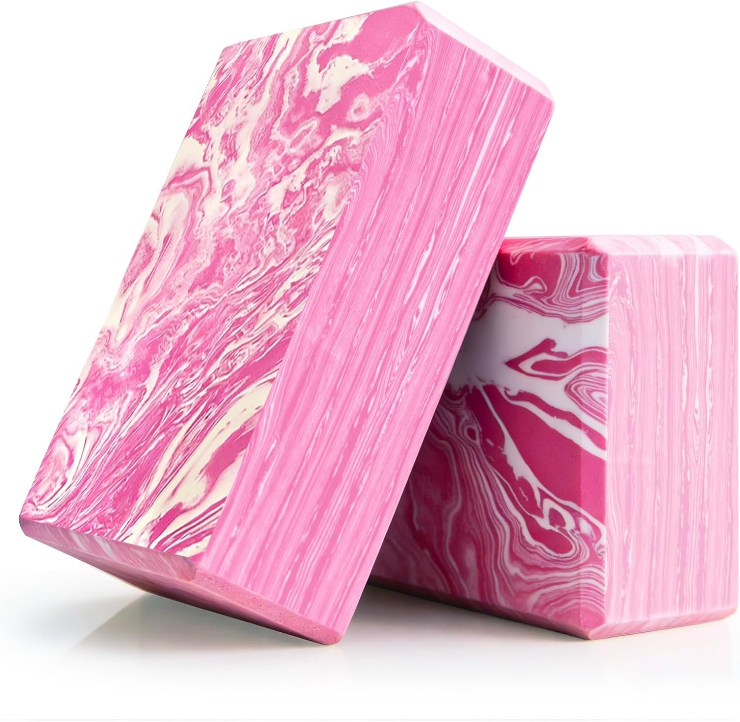 Yoga Blocks 2 Pack, 9x6x3in Pilates Block, Non-Slip Foam Brick for Exercise