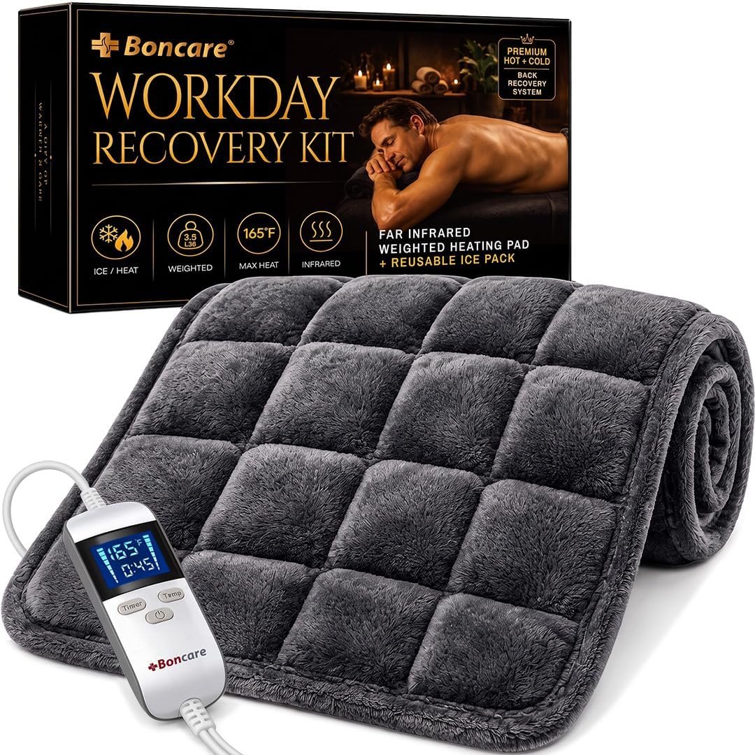 Far Infrared Weighted Heating Pad Kit, XL Back Heat & Cold Pack