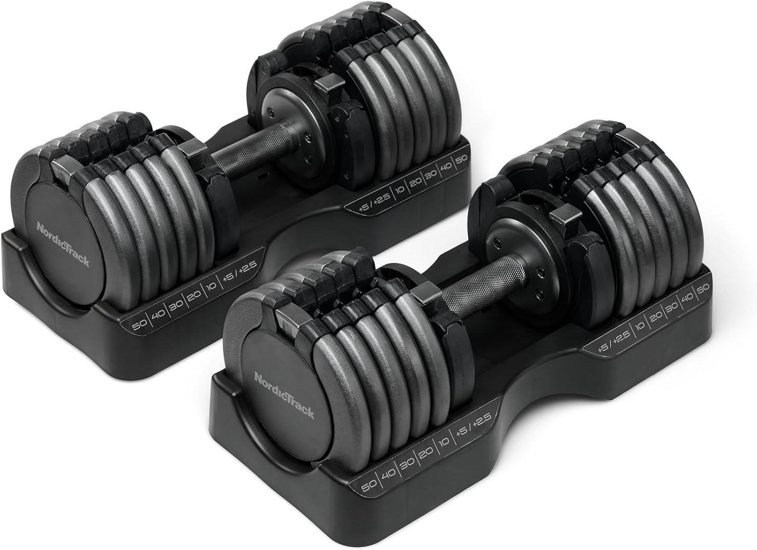 NordicTrack 55 lb Select-a-Weight Dumbbell Pair