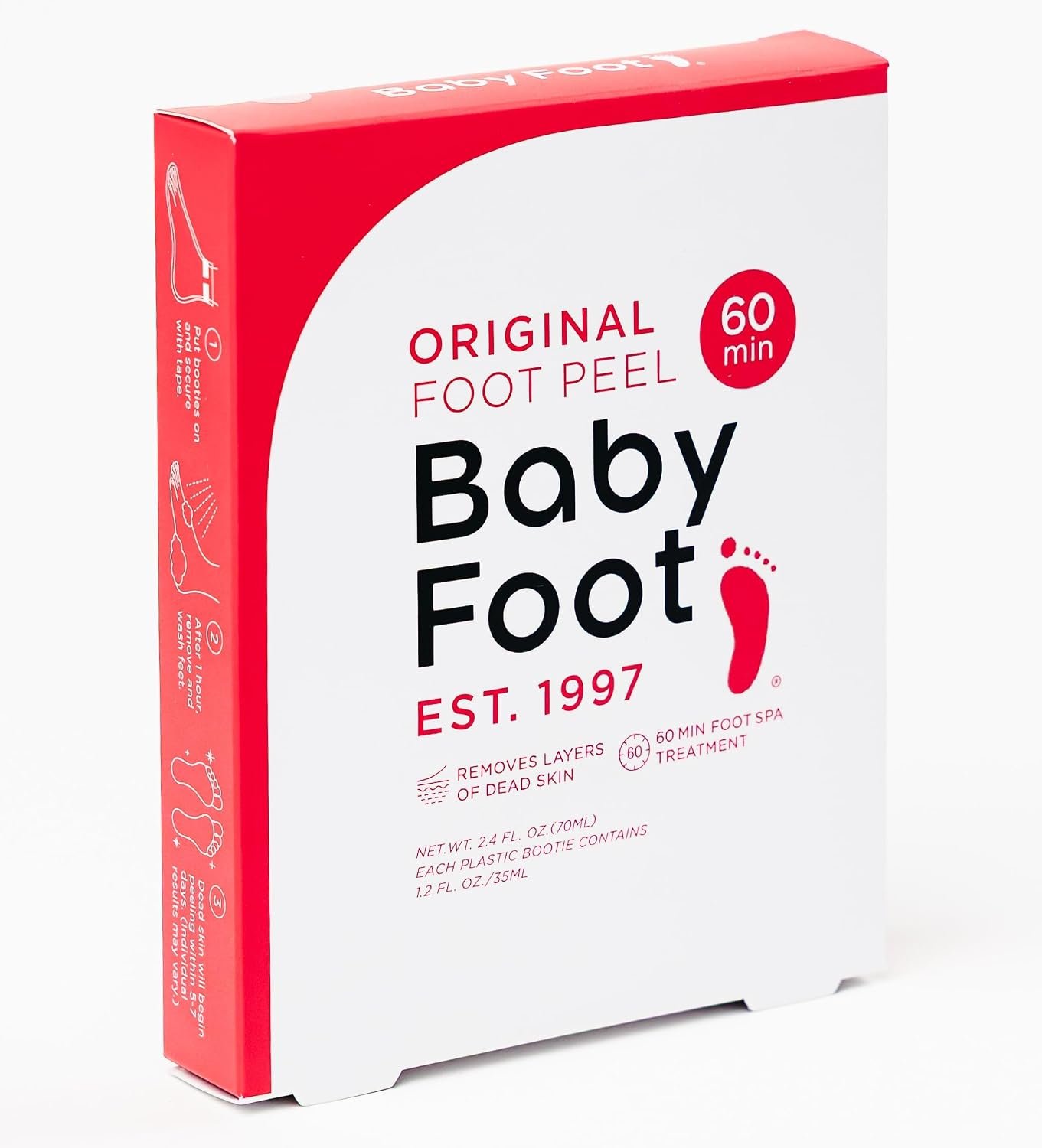 Baby Foot Original Exfoliation Foot Peel – For Rough Cracked, Dry Feet, Dead Skin Removal – Foot Peeling Mask for Baby Soft Feet – Spa Experience at Home & Gift Ideas – Lavender Scented