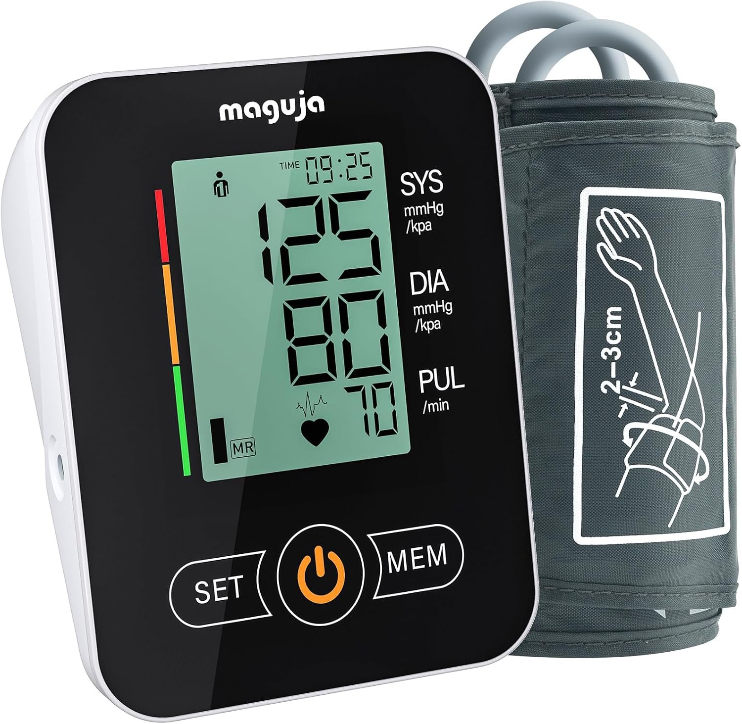 maguja Upper Arm Blood Pressure Monitor Auto BP for Home Use(Black)