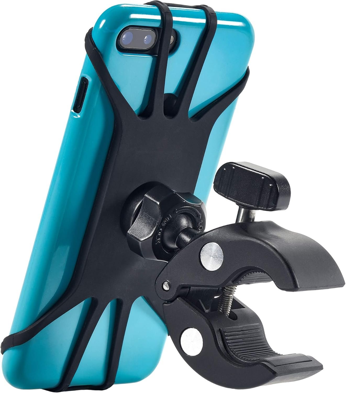 Upgraded 2026 Bicycle & Motorcycle Phone Mount – The Most Secure & Reliable Bike Phone Holder for iPhone, Samsung or Any Smartphone. Stress-Resistant & Highly Adjustable. x10 to Safeness & Comfort