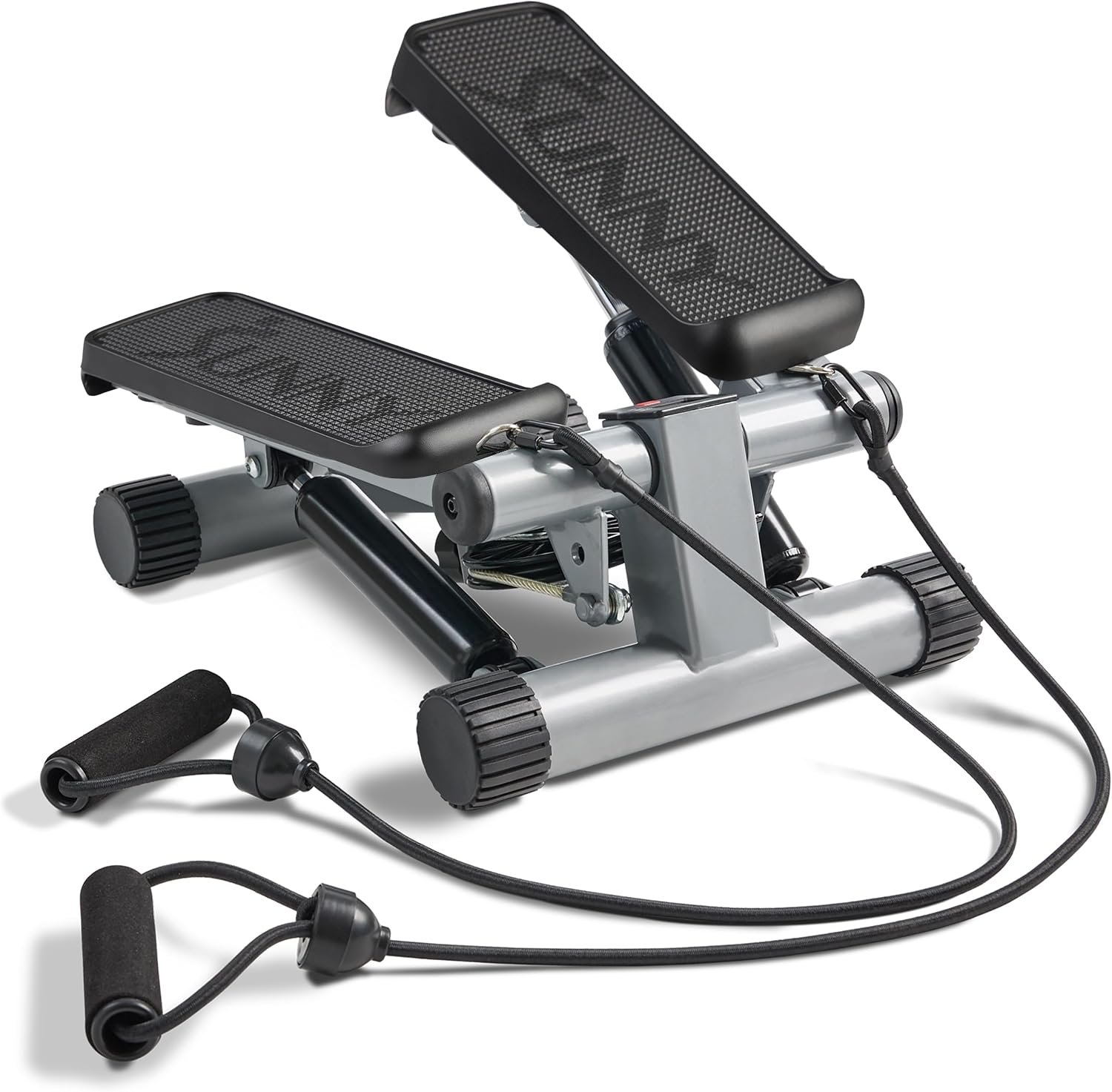 Sunny Health & Fitness Mini Stair Stepper w/Resistance Bands for Home Gym