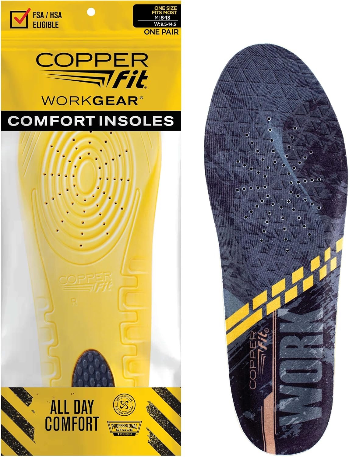 Copper Fit Unisex Work Gear Comfort Insoles