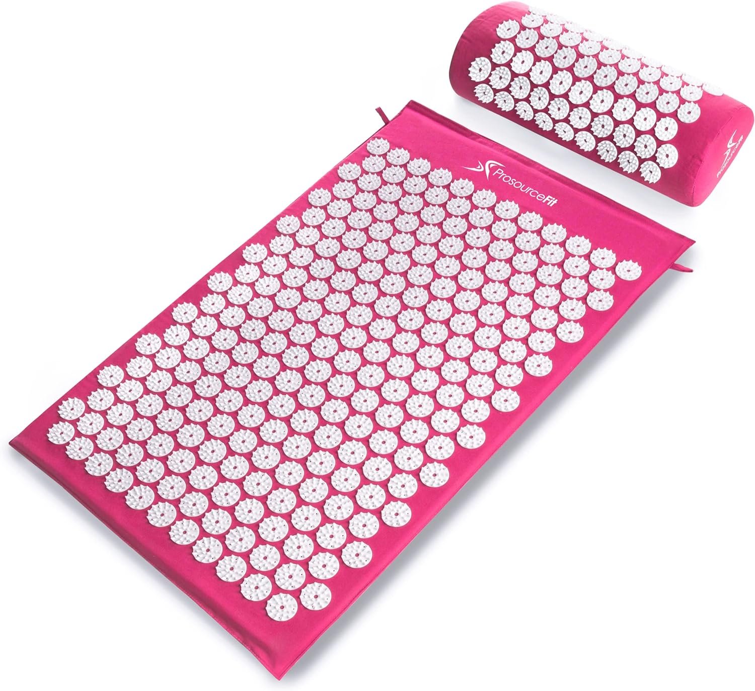 ProsourceFit Acupressure Mat and Pillow Set, Pink