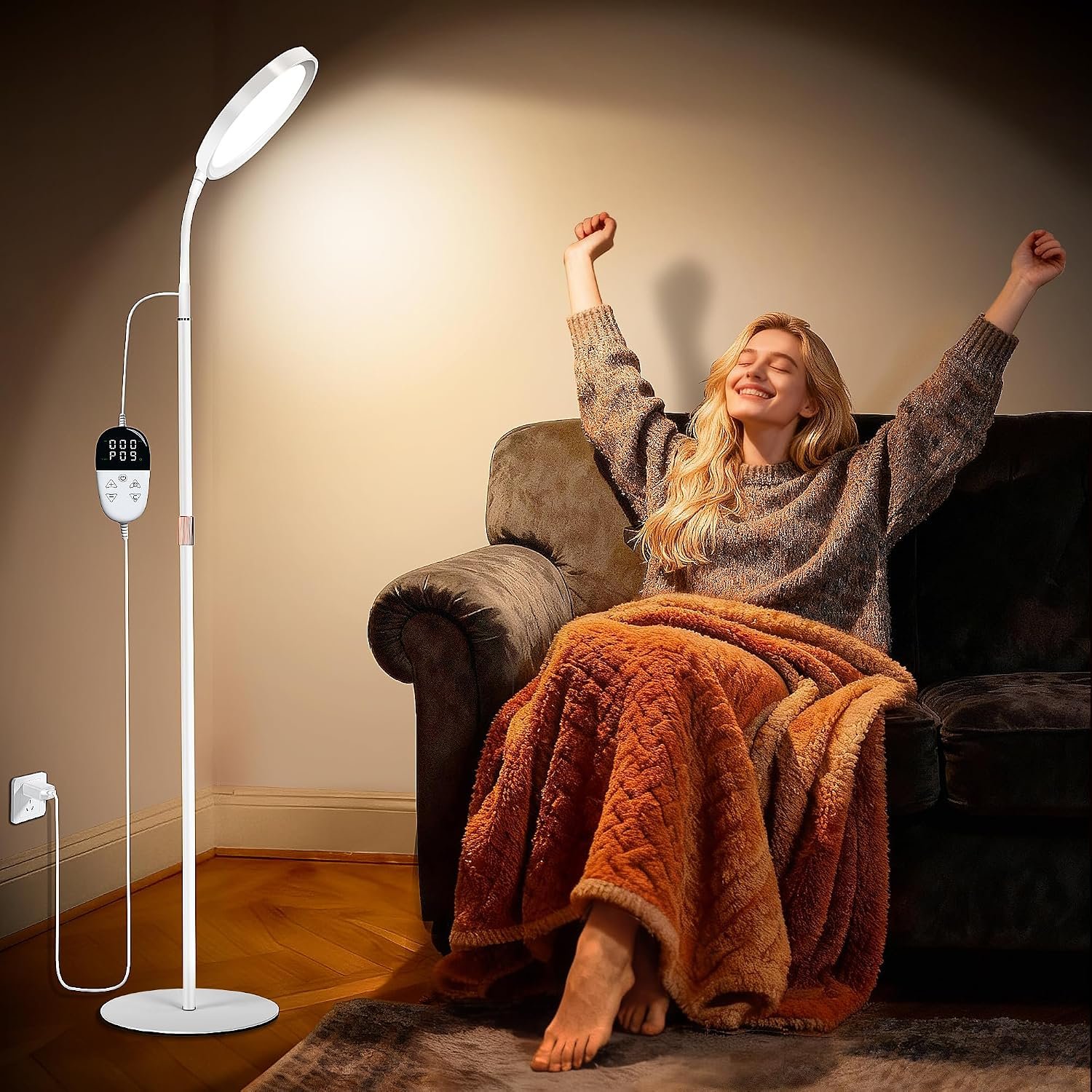 11000 Lux UV-Free Happy Light Lamp with LCD Touch Remote