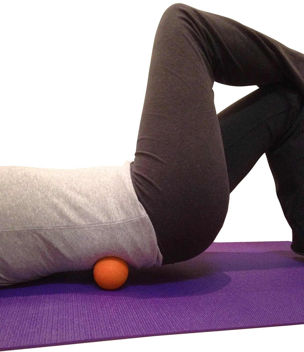 Massage Lacrosse Balls for Myofascial Release, Trigger Point Therapy, Muscle Knots, and Yoga Therapy. Set of 2 Firm Balls (2 Orange)
