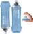 SWIFTER 2x Soft Flask 500ml | Running, Hiking, Cycling Hydration Flask | Collapsible, Leakproof, Reusable | Matt Finish, Sky Blue