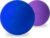 Massage Lacrosse Balls for Myofascial Release,Yoga Deep Tissue Massage,Trigger Point Therapy and Foot Plantar Fasciitis,Muscle Soreness Massager Ball (2Pack,Deep Blue and Purple)