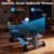 Efitment Mini Stepper for Exercise at Home, Twist Stair Stepper with Resistance Bands, LCD Monitor, Compact Cardio Step Machine for Full Body Workout