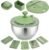 SUSTEAS Stainless Steel Salad Spinner, Lettuce Spinner with 5 Blade Slicer