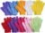 10 Pairs Exfoliating Gloves, 100% Nylon Double Sided 10 Colors