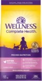 Wellness Complete Health Kitten Dry Cat Food, Natural, Wholesome Grains Kibble, Turkey, Turkey Meal and Chicken Recipe, 5 lb Bag