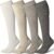 LEVSOX Viscose Made from Bamboo Compression Socks for Pregnant Women 20-30 mmHg Knee High Cute Mens Supports Socks for Travel