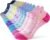 Niorasen Women’s Cotton Ankle Socks, 6 Pairs, Cushioned for Running