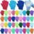 72 Pieces Exfoliating Glove Double Sided Shower Gloves with Hanging Loop