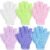 12 Pcs Exfoliating Gloves for Shower, Body Scrub Gloves, 6 Pairs, Nylon